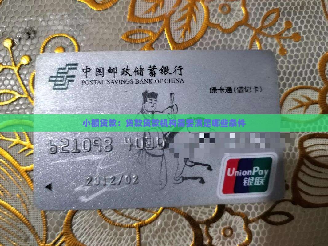 小额贷款：贷款贷款机构需要满足哪些条件