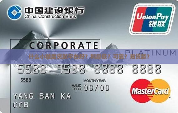 什么小额度贷款平台好？利息低？可靠？易贷款？
