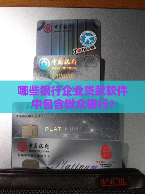 哪些银行企业贷款软件中包含微众银行？