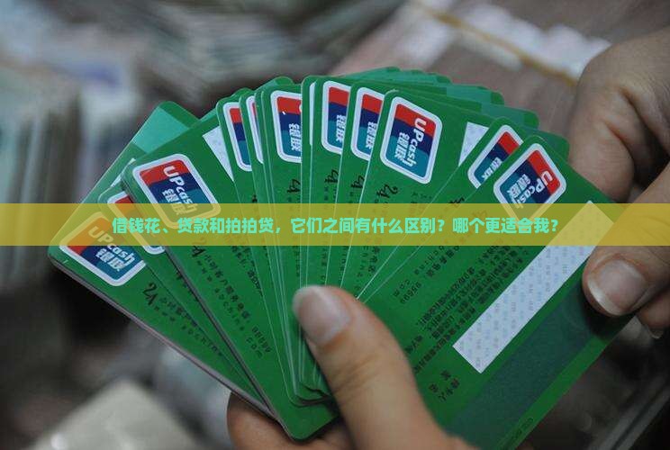 借钱花、贷款和拍拍贷，它们之间有什么区别？哪个更适合我？