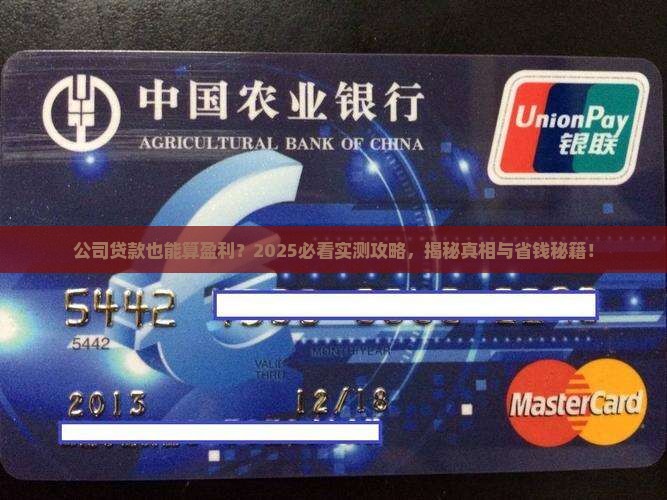 公司贷款也算盈利吗