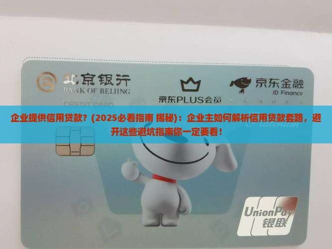 企业提供信用贷款