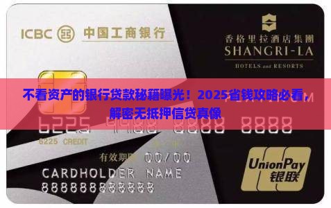 不看资产的银行贷款
