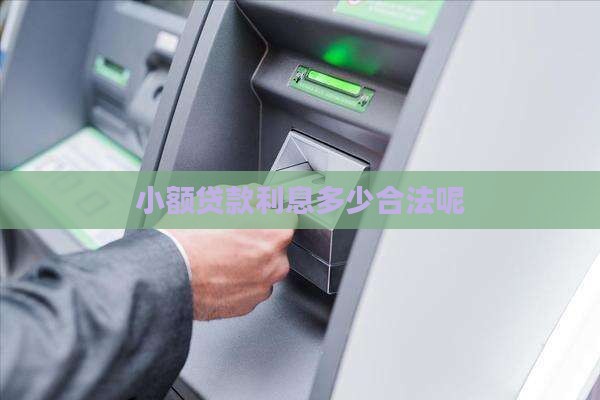 小额贷款利息多少合法呢