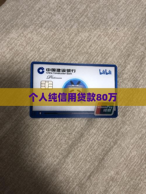 个人纯信用贷款80万