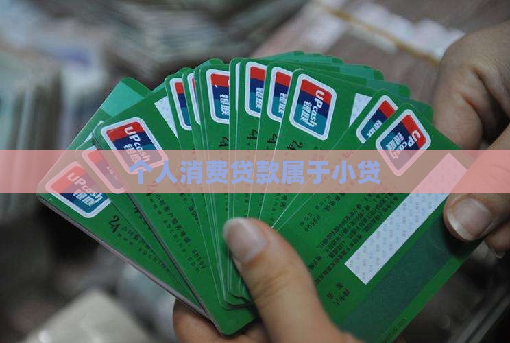 个人消费贷款属于小贷