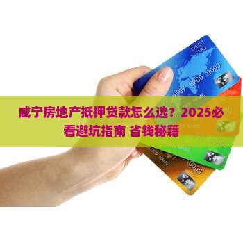 咸宁房地产抵押贷款公司