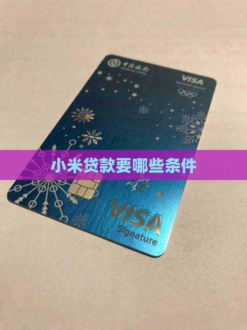 小米贷款要哪些条件