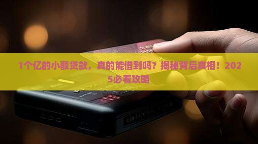小额贷款亿元
