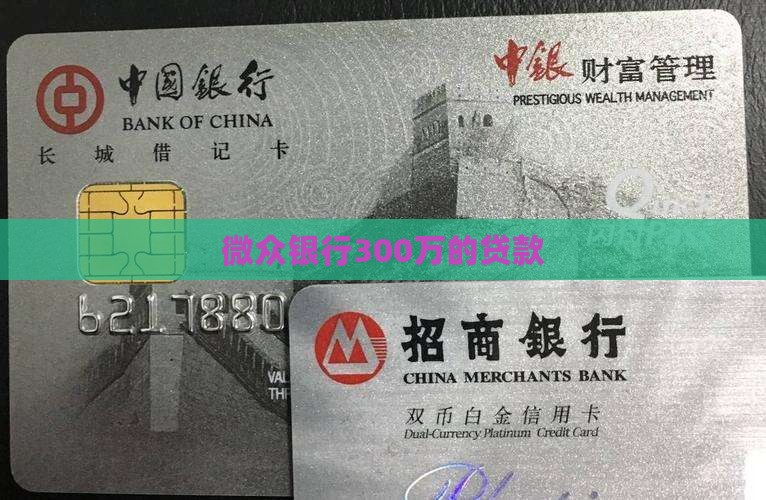 微众银行300万的贷款