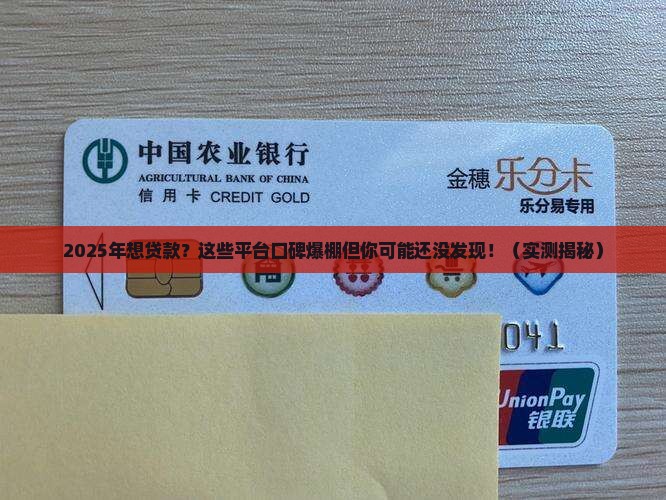 好的口碑贷款平台
