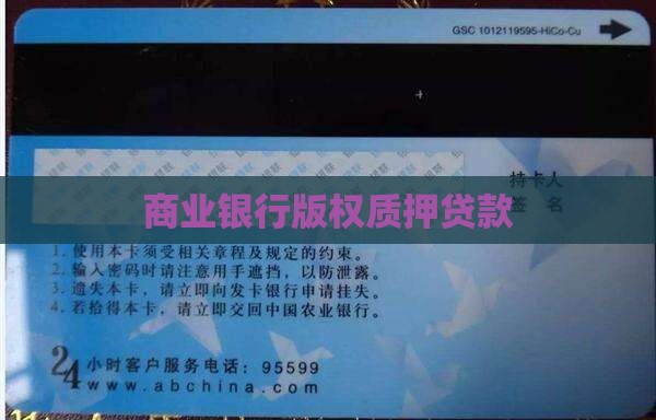 商业银行版权质押贷款
