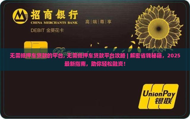 无需抵押车贷款的平台