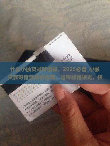 什么小额贷款好借款