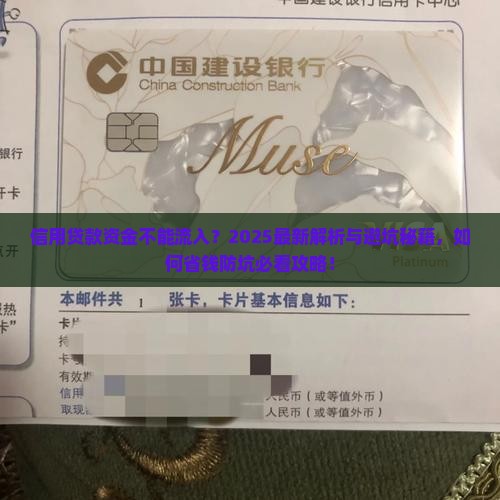 信用贷款资金不能流入