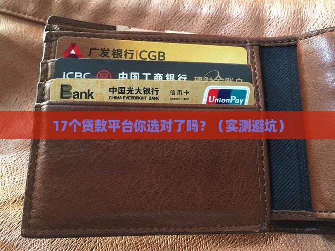 可靠的贷款平台17n