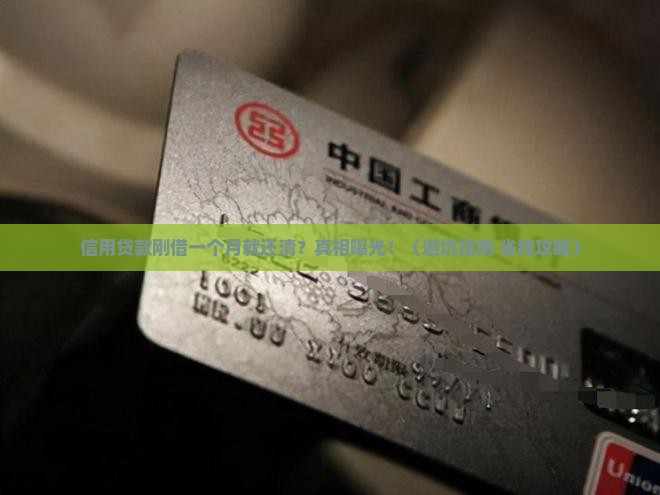 信用贷款不满一个月还清