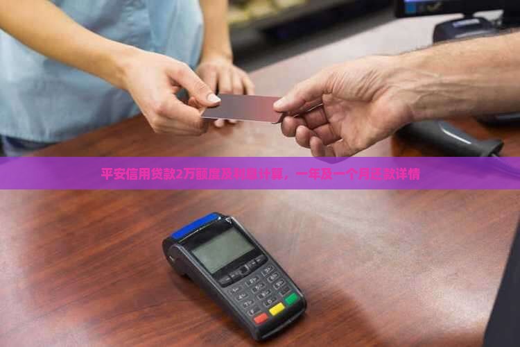 平安信用贷款2万