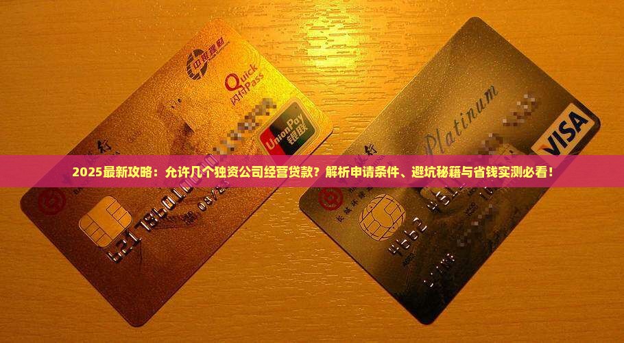 允许几个独资公司经营贷款
