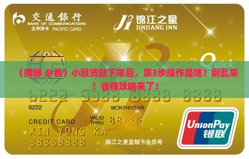 小额贷款下来