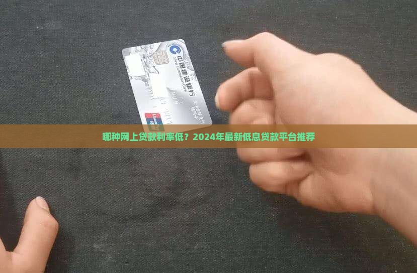 哪种网上贷款利率低