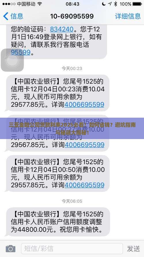 三亚金融公司贷款利率