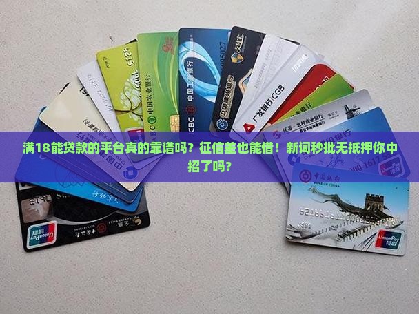 满18能贷款的平台