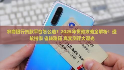 农商银行贷款平台