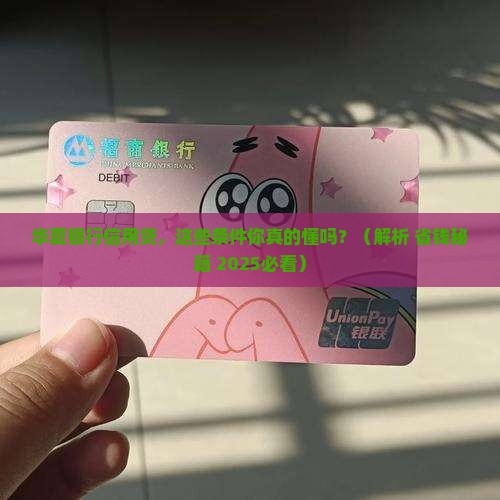 华夏银行信用贷款条件