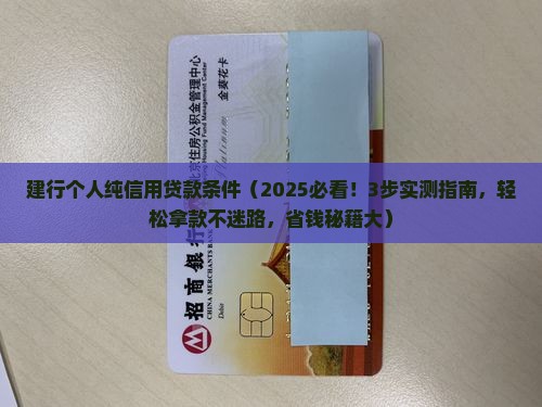 建行个人纯信用贷款条件