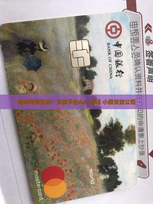 南海网络贷款：贷款平台App电话 小额贷款公司