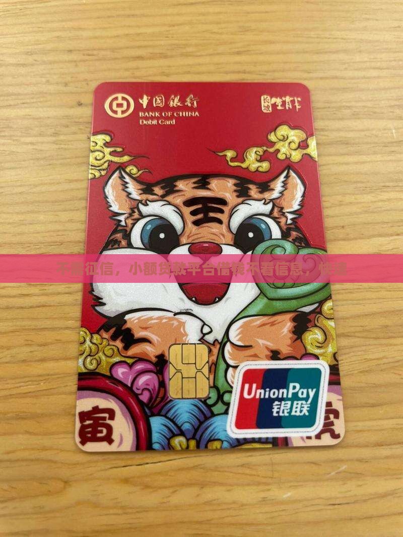 不需征信，小额贷款平台借钱不看信息，快速