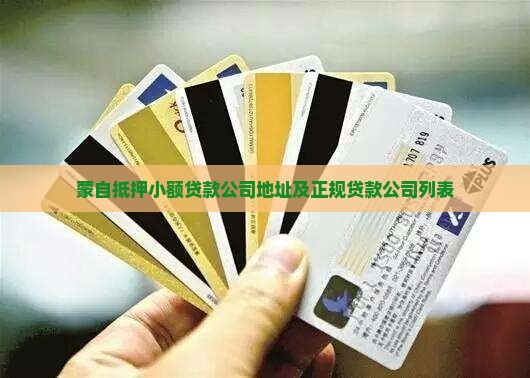 蒙自抵押小额贷款公司地址及正规贷款公司列表