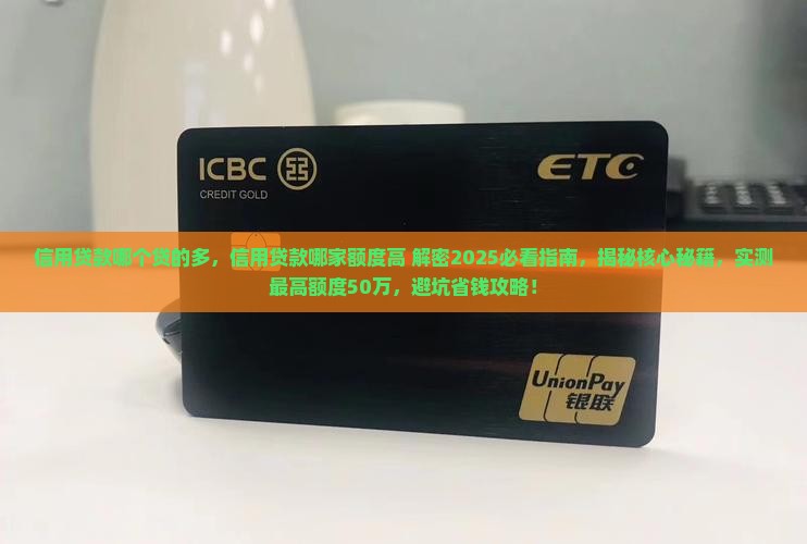 信用贷款哪个贷的多