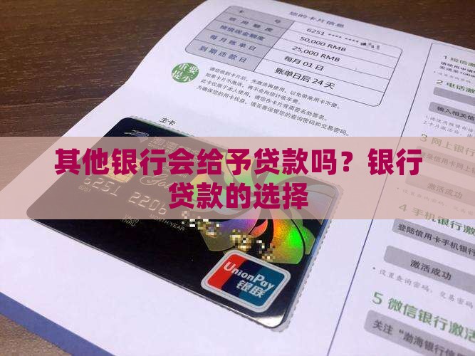 其他银行会给予贷款吗