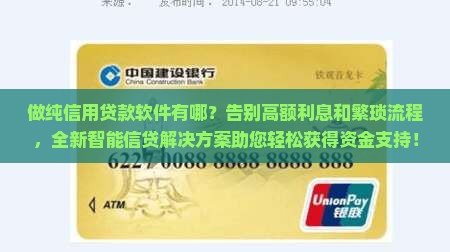做纯信用贷款软件有哪