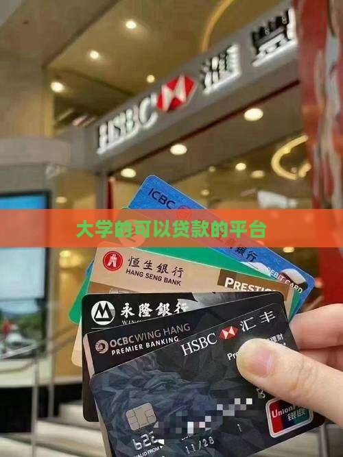 大学的可以贷款的平台