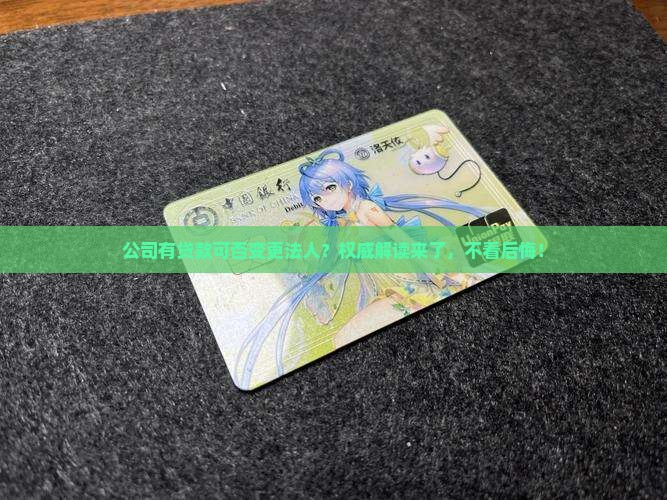 公司有贷款可否变更法人