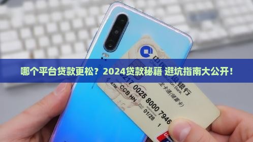 哪个平台贷款松一些2024