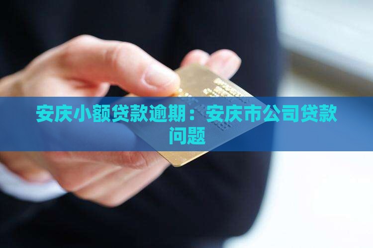 安庆小额贷款逾期