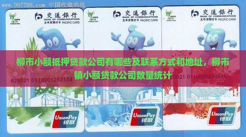 柳市小额抵押贷款公司
