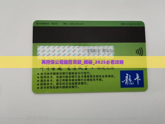 再担保公司能否贷款