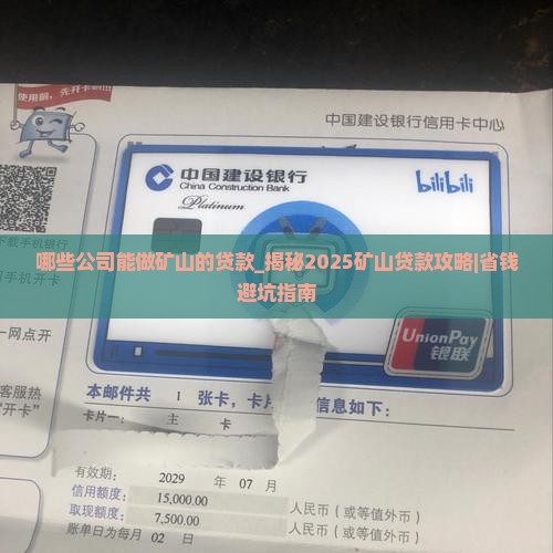 哪些公司能做矿山的贷款 哪些公司能做矿山的贷款