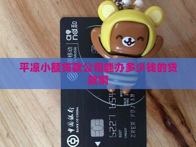 平凉办小额贷款多少钱啊