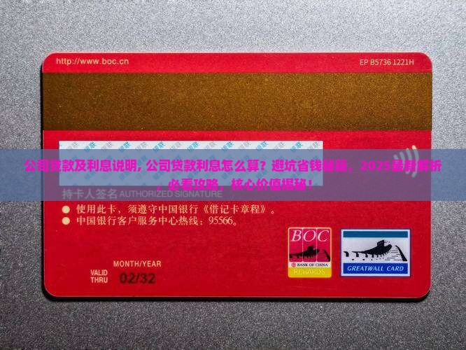 公司贷款及利息说明