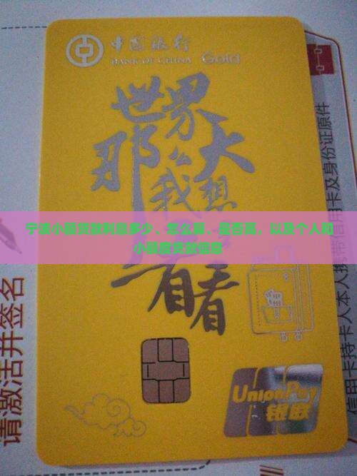 宁波小额贷款利息