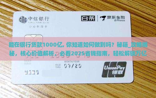 能在银行贷款1000亿