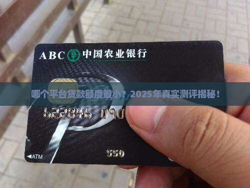 哪个平台贷款金额小