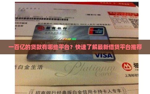 一百亿的贷款有哪些平台