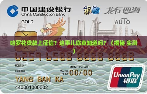哈罗花贷款上征信吗